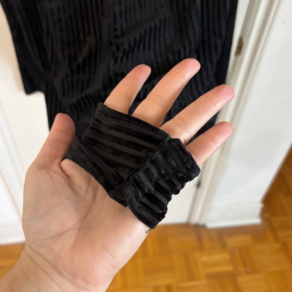 primark velvet and sheer body suit mock turtleneck  * accepting offers - Picture 2 of 5